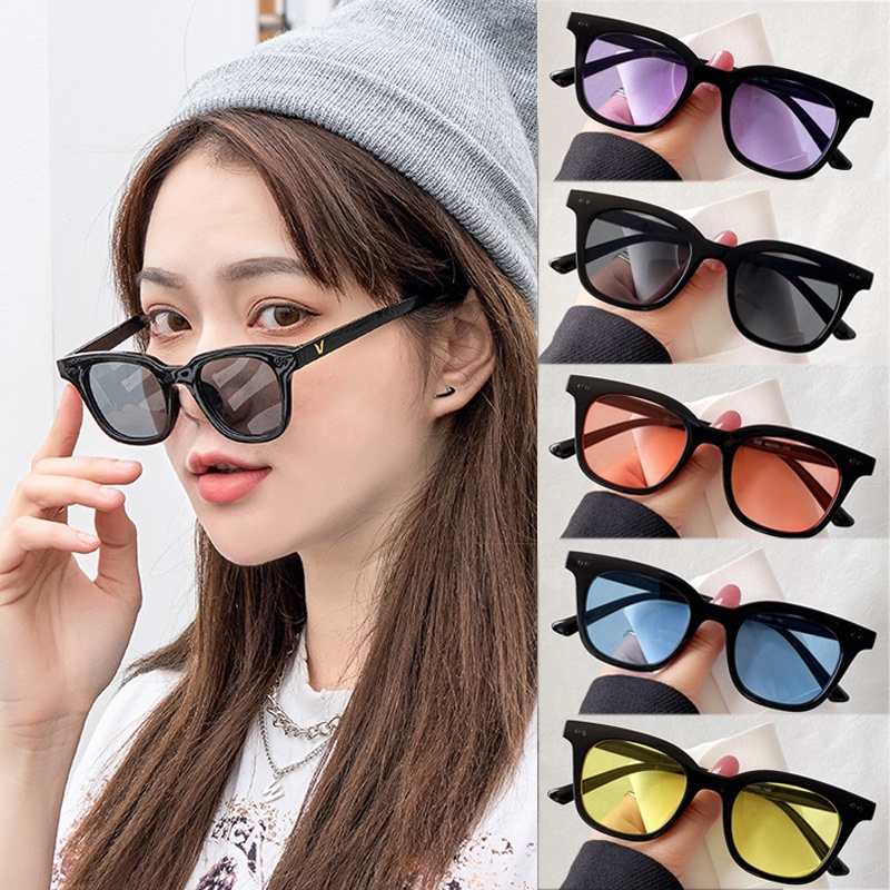 Kính Mát Gọng Vuông Trong Suốt Phong Cách Retro Thời Trang Cho Nam Nữ
