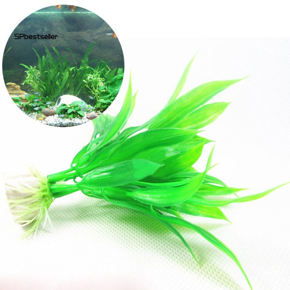 Cây giả sống động trang trí cho bể cá