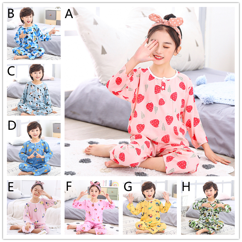 Bộ Đồ Ngủ 2 Món Bằng Cotton Giữ Ấm Cho Bé Gái