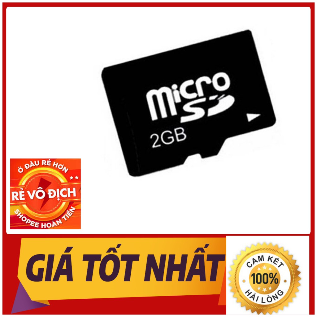 [Mã ELFLASH3 hoàn 10K xu đơn 20K] Thẻ nhớ micro SD 2GB