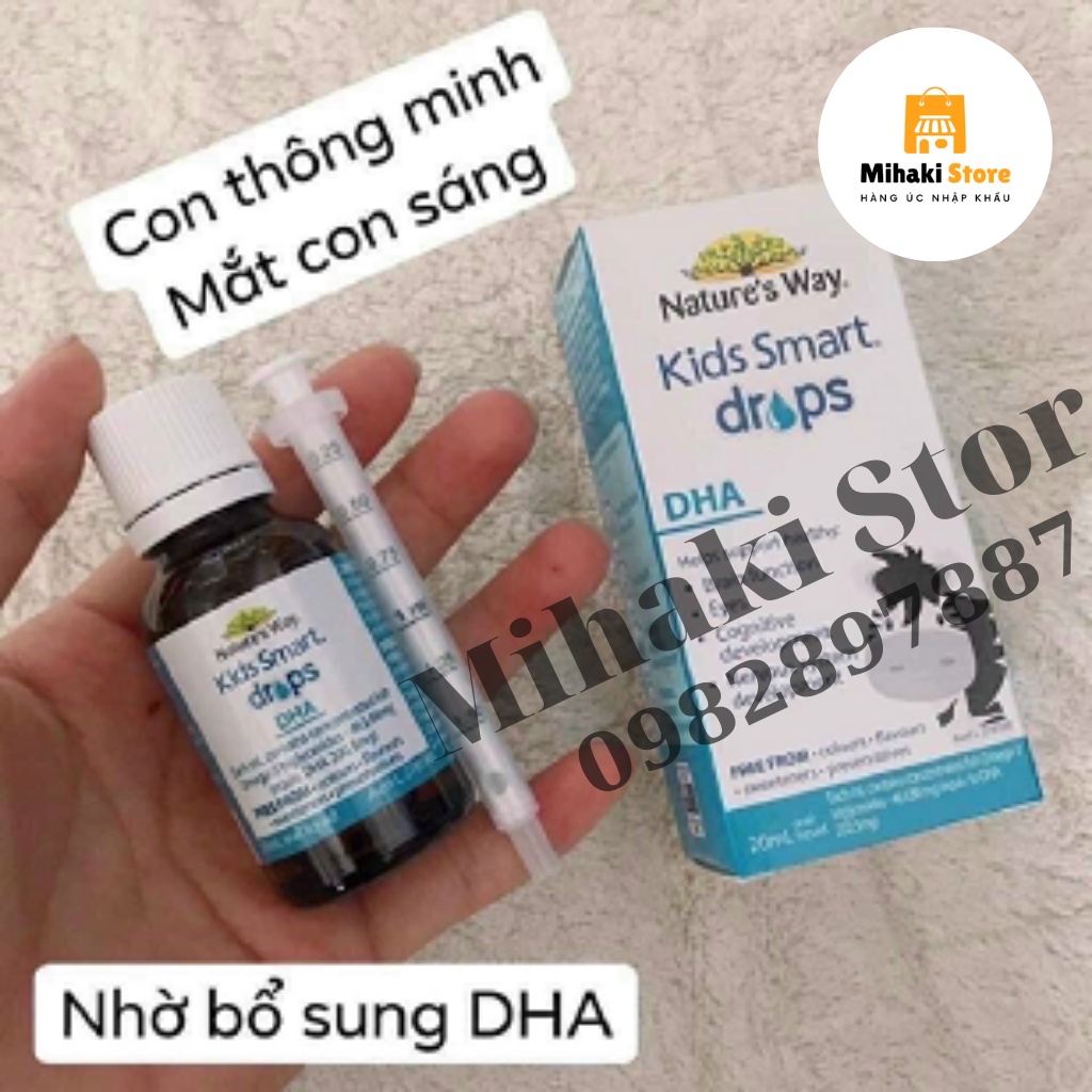 DHA Nature’s Way Kids Smart Drops dạng giọt bổ sung hàm lượng DHA cho bé Mihaki Store