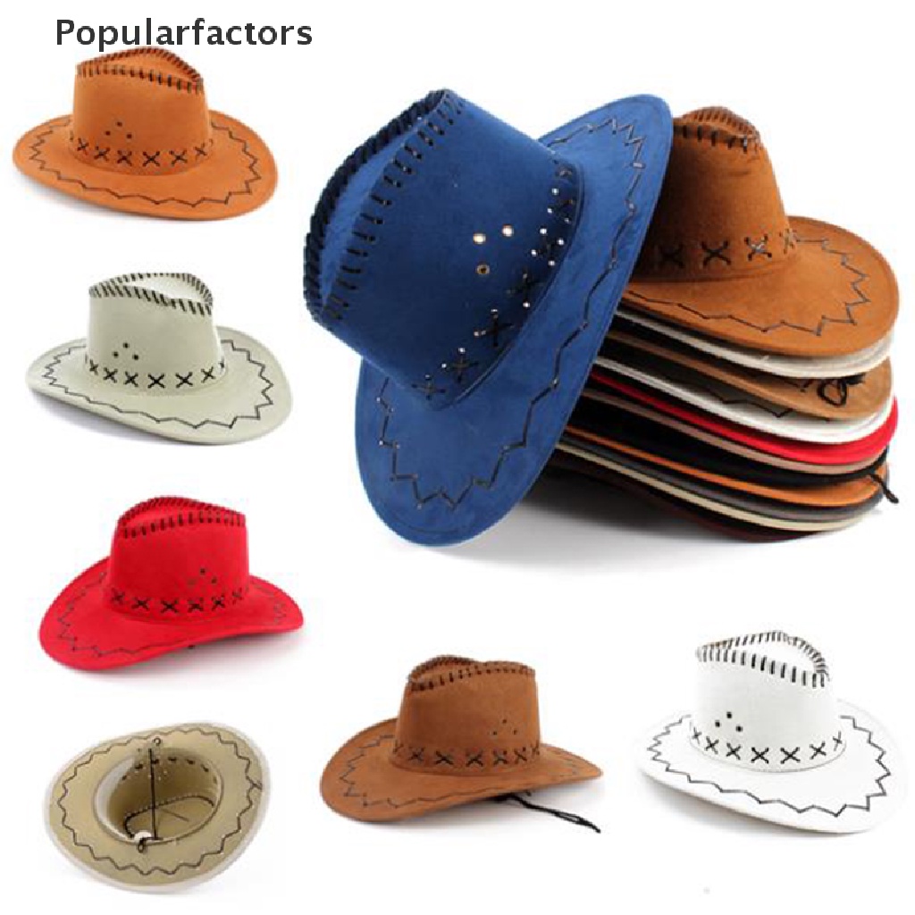 Mũ Cao Bồi Vải Nỉ Màu Sắc Thời Trang Cho Nam Và Nữ