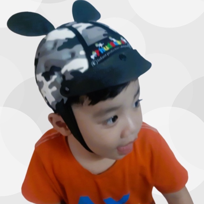 Mũ Bảo Hiểm Tem Hoạt Hình Lưỡi Trai An Toàn Cho Bé Tập Đi 7 Tháng Đến 5 Tuổi_ts1820