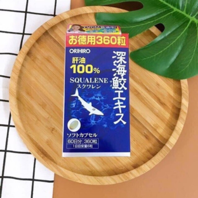 Viên Uống Sụn Vi Cá Mập Orihiro Squalene Nhật Bản, Dầu Gan Cá Mập Orihiro Nhật Bản