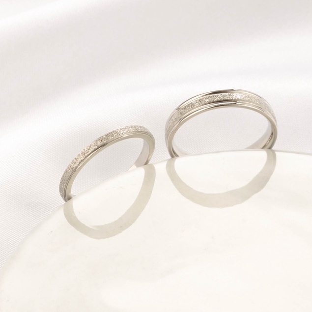 Nhẫn cặp đôi CDE Milgrain Silver Ring CDE8003SV & CDE8004SV