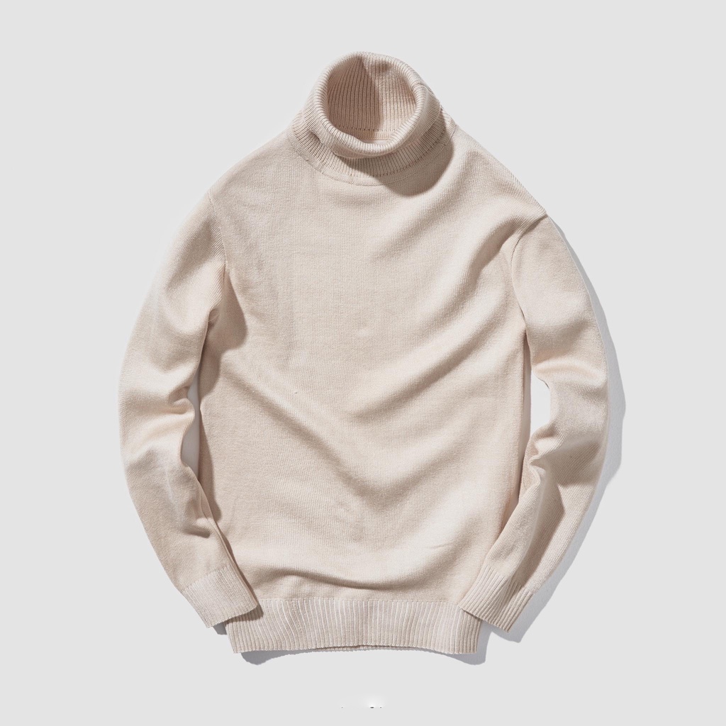 Áo len nam cổ lọ tay dài chất len lông cừu mềm mịn thời trang cao cấp