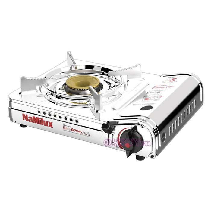 Bep ga mini du lich NaMilux 2S NA-194AS-VN cao cấp -Bếp ga Namilux chống nổ inox 100%, kèm lon gas