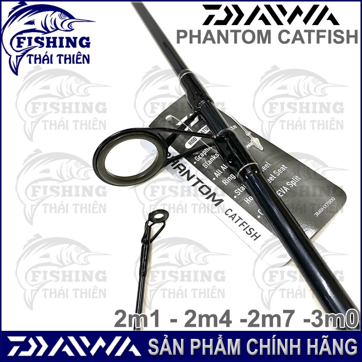 Cần câu cá Daiwa Phantom Catfish Cần 2 khúc máy đứng 2m1, 2m4, 2m7, 3m0