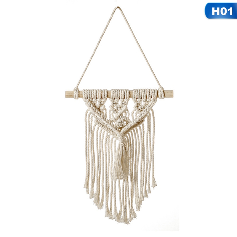 Thảm Tua Rua Treo Tường Trang Trí Nội Thất Phong Cách Bohemian