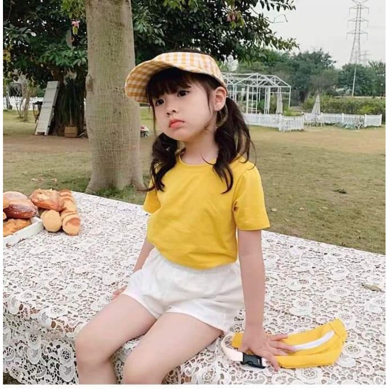 Áo thun trơn thời trang nhiều màu thun cotton mềm mịn cho bé trai, bé gái