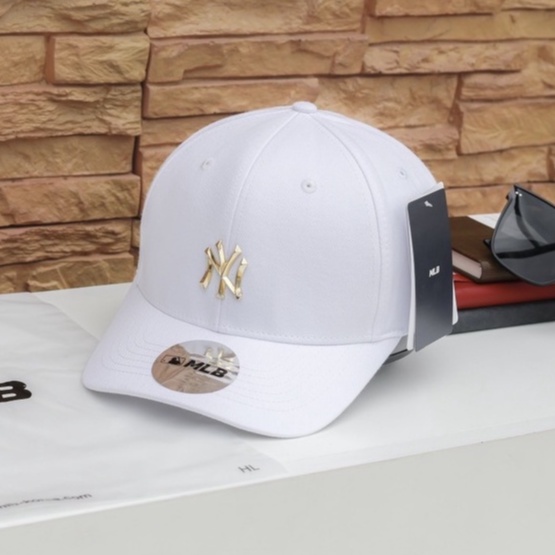 Nón kết MLB trắng đen thời trang cao cấp fulltag hàng 1:1