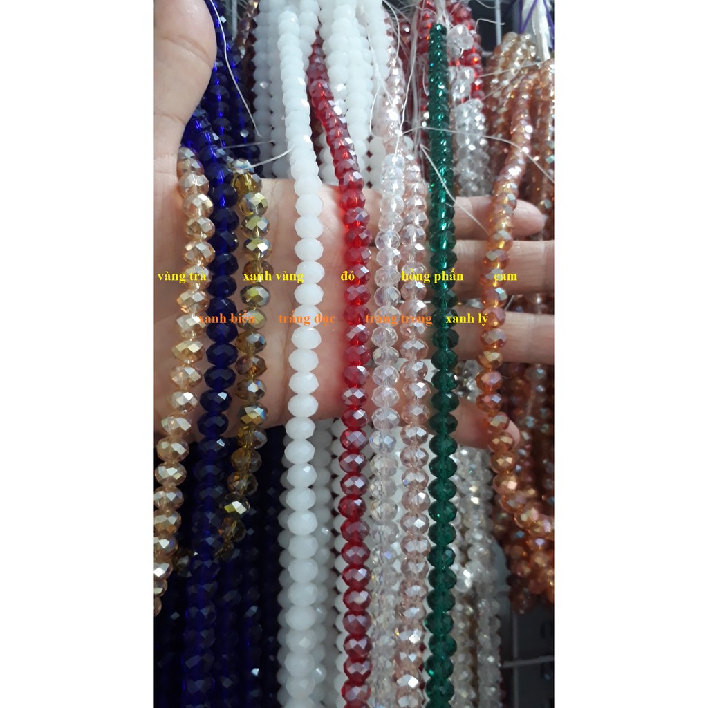 20 - 80 Viên Pha Lê 8Ly Lấp Lánh Làm Trang Sức, Túi Xách