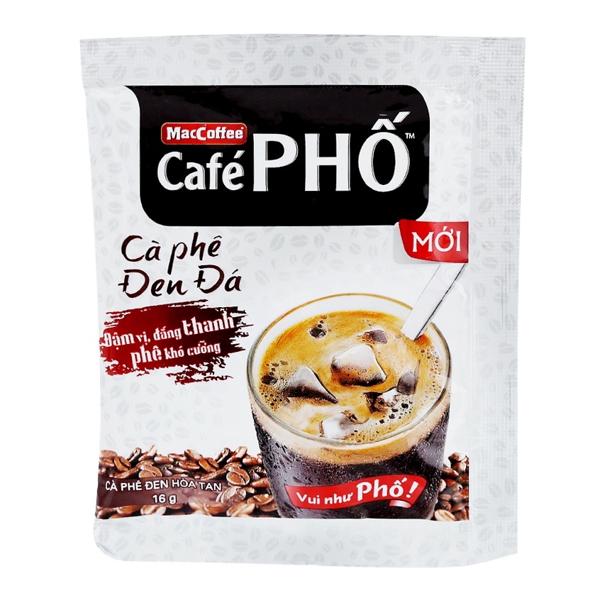 Cà phê đen đá MacCoffee Café Phố 160g (10 gói x 16g)