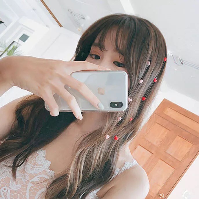 Dây Cài Tóc Trái Tim Style Hàn Quốc Hottrend