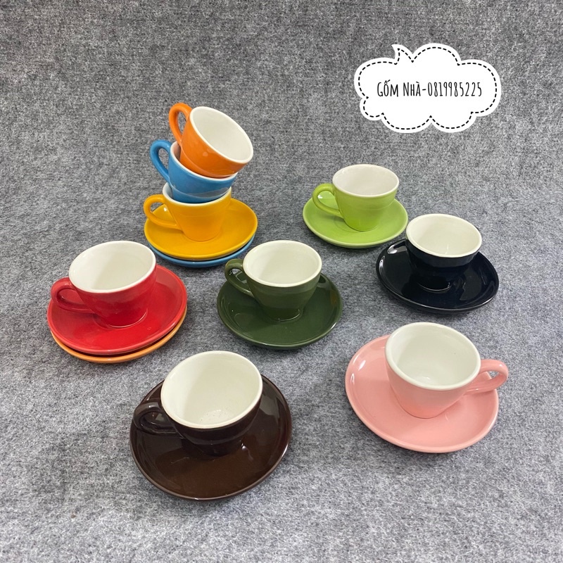 Tách uống cafe espresso/ cà phê máy - coffee / Tách uống trà Bát Tràng