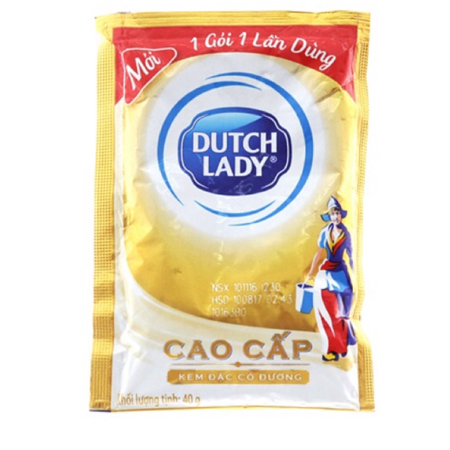 Combo 6 gói Sữa đặc Dutch Lady Cao cấp gói 40g