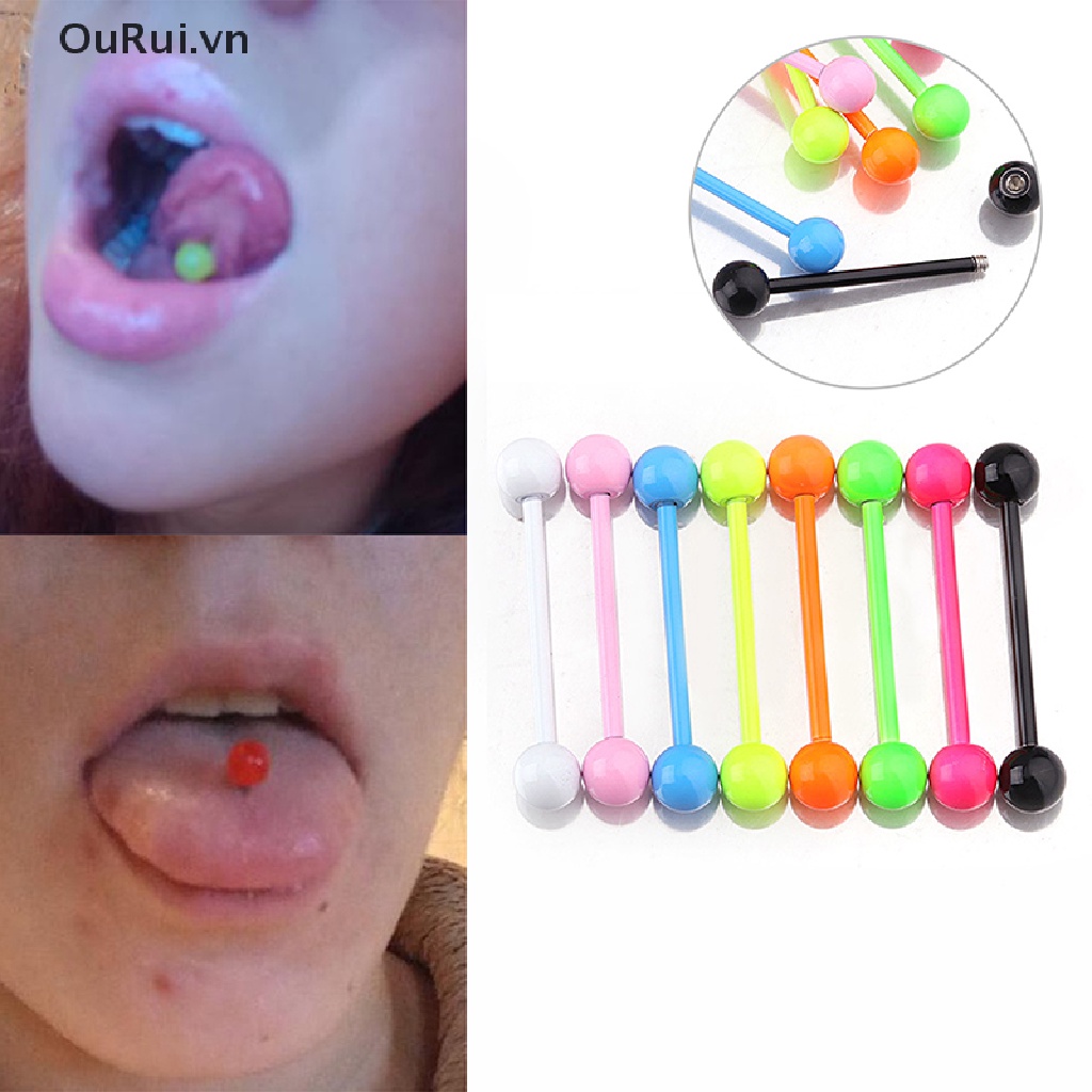 Set 8 khuyên lưỡi bằng thép không gỉ chất lượng cao