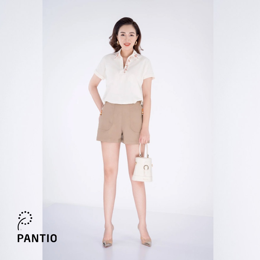 FAS33055 - Áo sơ mi chất liệu thô ngắn tay - PANTIO