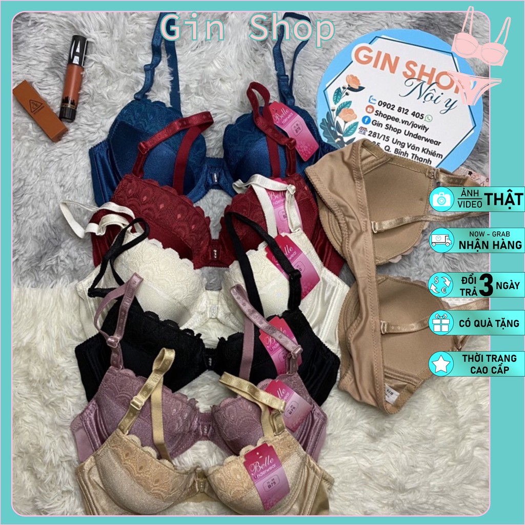 🌟Hàng loại 1 🌟 Áo ngực cài trước Belle thái lan không mút , có gọng . siêu nhẹ , ôm ngực