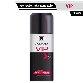 Combo 40 chai Xịt toàn thân cao cấp Romano Vip 150ml