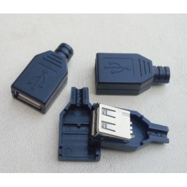 Đầu Jack USB A Cái, Đực Kèm Vỏ