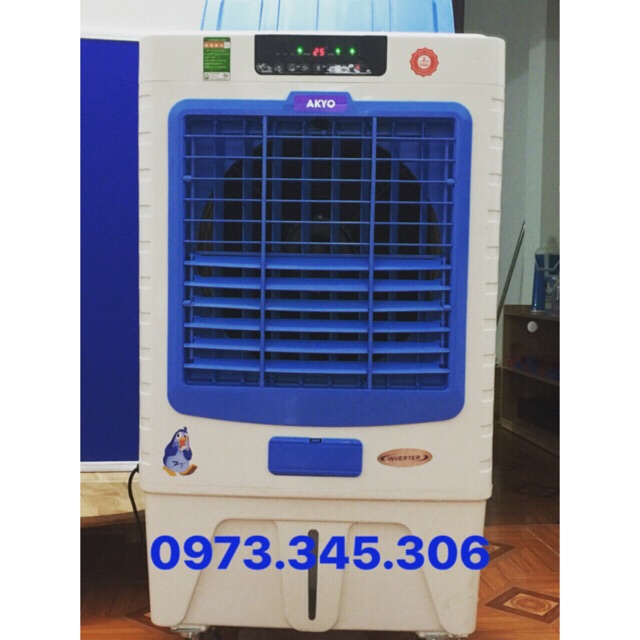 Quạt điều hòa không khí AKYO ZT80 200w lưu lượng gió 8000m3/h, phím cảm ứng, có remote, Made in Thái Lan Bảo hành 02 năm