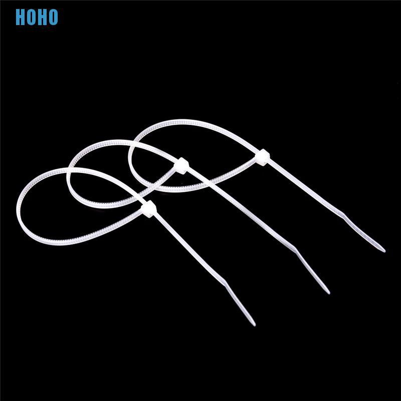 Set 100 dây rút nhựa màu trắng đen