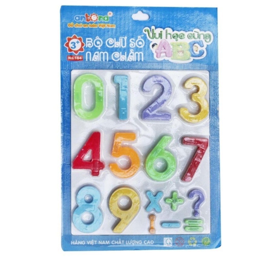 [Mã LIFETOYS1 giảm 30K đơn 99K] Vỉ Chữ Số Nam Châm Hàng Việt Nam Chất Lượng Cao Chính Hãng Antona