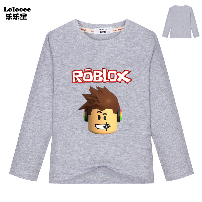 ROBLOX Áo Thun Tay Dài In Hoạt Hình Cho Bé Trai