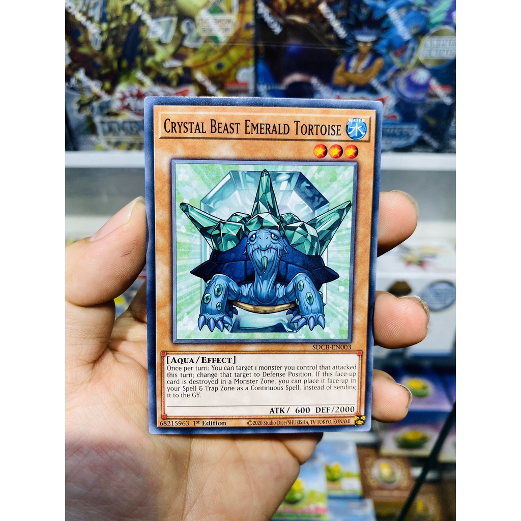 Thẻ Bài YugiOh! Mã SDCB-EN003 - Crystal Beast Emerald Tortoise - Common - 1st Edition