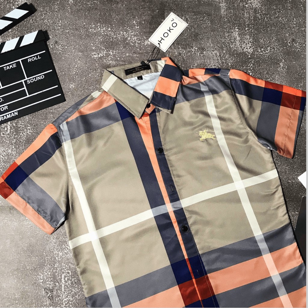 ÁO SƠ MI NAM NGẮN TAY CỰC CHẤT THỜI TRANG , ĐẲNG CẤP CHO AE HK