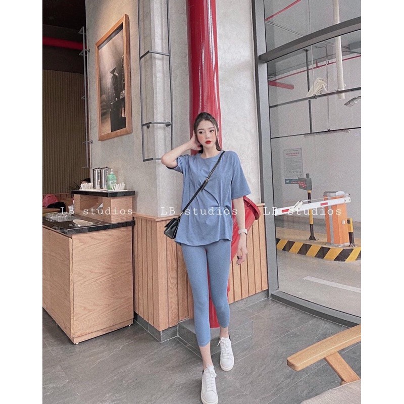 Bộ nữ cộc tay, bộ nữ trơn, chất cotton, SIÊU MÁT, co dãn tốt, KHÔNG NHĂN NHÚM | BigBuy360 - bigbuy360.vn
