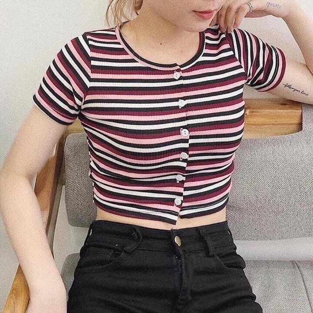 Vải cotton gân kẻ cực đẹp đanh dai Kimthoa Huynh