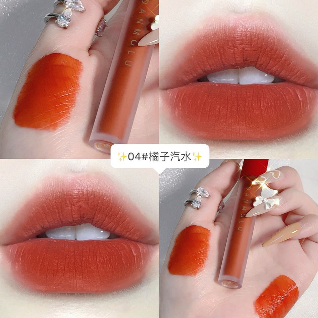 Son Kem Lì DANMOLU Fluffy Lip Glaze - Son Kem Siêu Xinh Chất Mềm Và Mịn 4 set | BigBuy360 - bigbuy360.vn