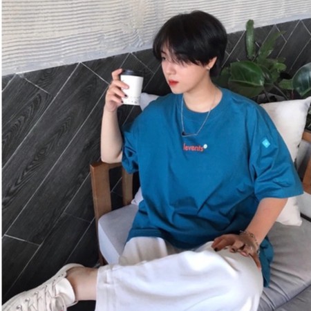 Áo thun unisex Levents Popular Logo Nam nữ màu trắng Full tag