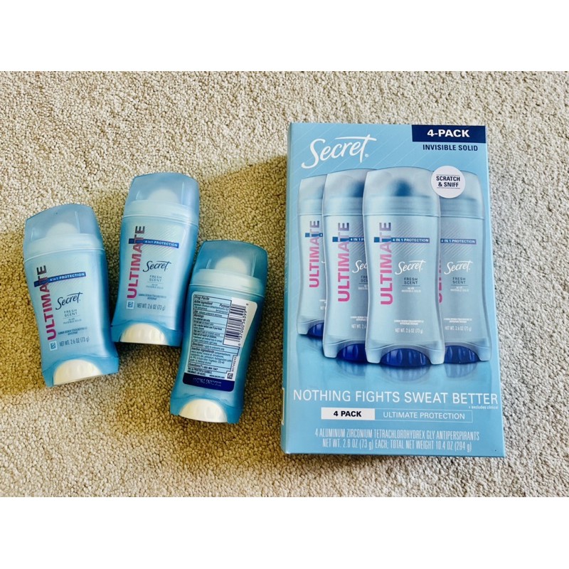 [Hàng Mỹ] LĂN KHỬ MÙI DẠNG SÁP - SECRET INVISIBLR SOLID ULTIMATE - Không màu, hoàn toàn khô ráo, thoáng mát | BigBuy360 - bigbuy360.vn