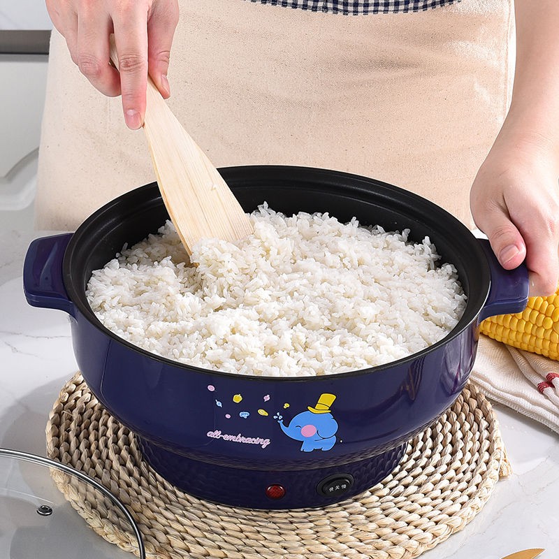 ▫✤Chảo chống dính đa năng ký túc xá, xá sinh viên Nồi cơm điện nhỏ, nấu phở, lẩu gia dụng <