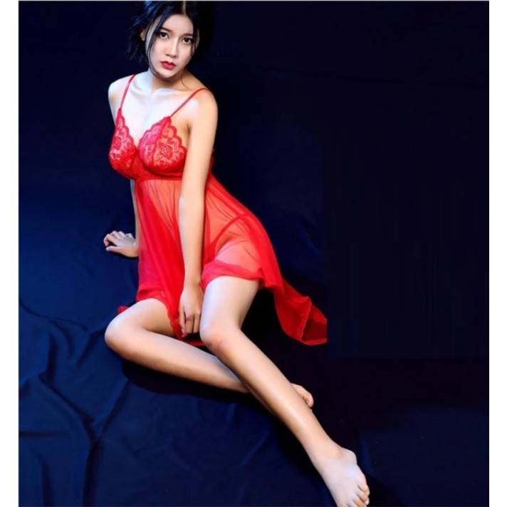 Váy voan 2 dây sexy - V308 | BigBuy360 - bigbuy360.vn