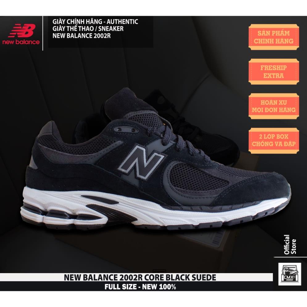 Giày New Balance 2002R CORE BLACK SUEDE ( M2002RBK ) - HÀNG CHÍNH HÃNG 100%