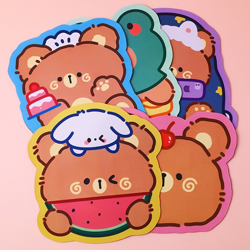 LÓT CHUỘT HÌNH THÚ DỄ THƯỠNG NHIỀU HÌNH CUTE CHỐNG THẤM NƯỚC CHỐNG TRƠN TRƯỢT - MIẾNG PAD LÓT KÊ HÌNH GẤU NGỖ NGHĨNH ĐAN