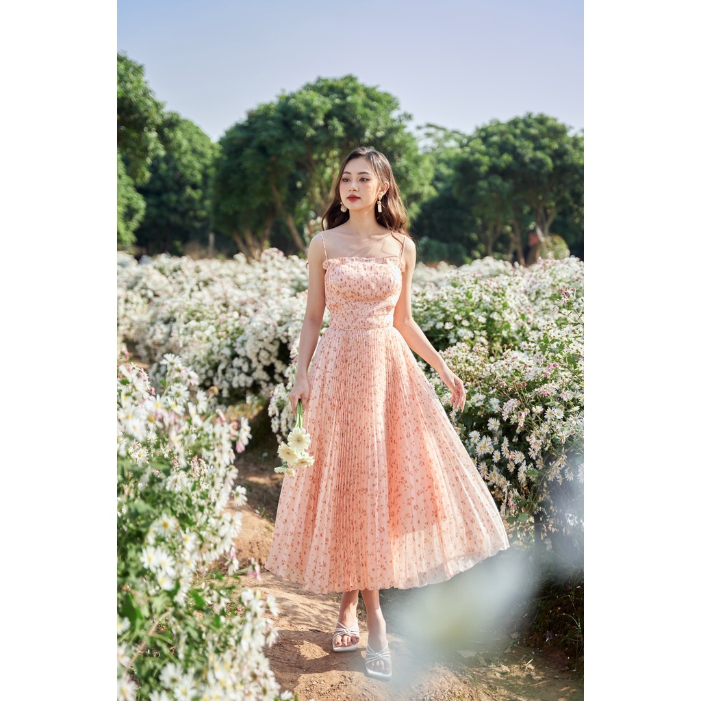 TIELA Đầm váy xếp ly hai dây-Jolie Dress