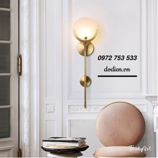 Đèn tường hiện đại mặt trăng dáng dài