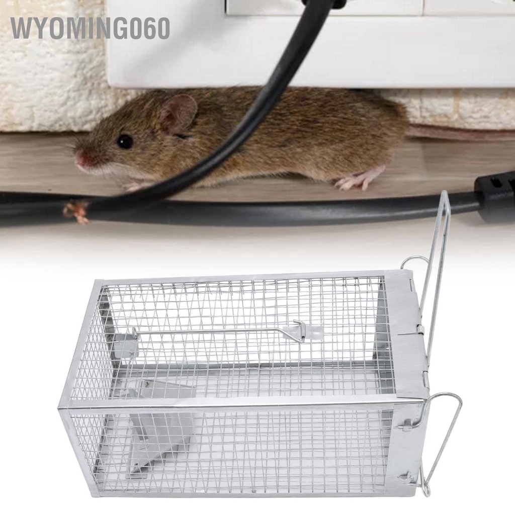 Lồng chuột sắt Bẫy Cửa một cửa động vật sống cho nhỏ ngoài trời trong nhà