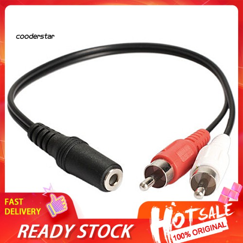 Cáp chuyển đổi âm thanh cổng cắm 3.5mm sang 2 jack cắm RCA chất lượng cao