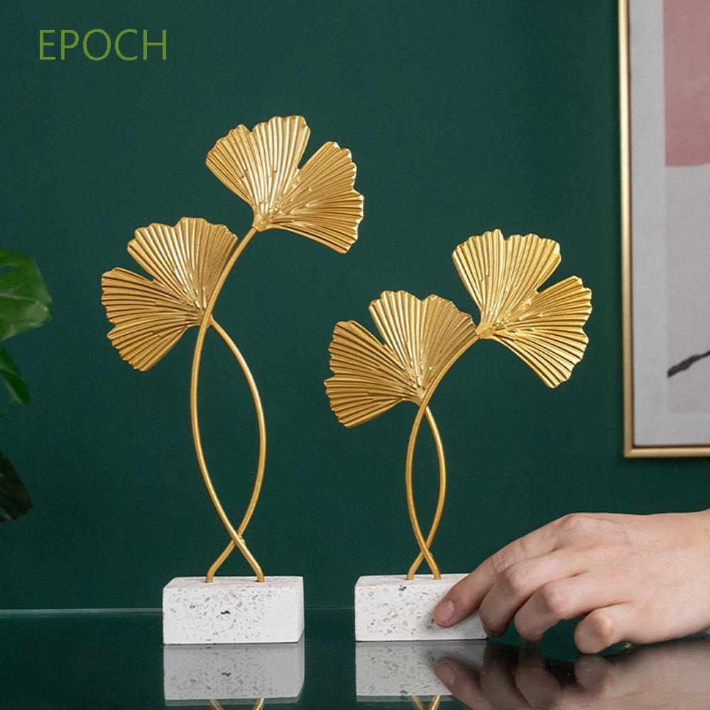 Epoch Tượng Điêu Khắc Hình Lá Cây Bằng Sắt Phong Cách Bắc Âu Hiện Đại Sáng Tạo Trang Trí Nhà Cửa