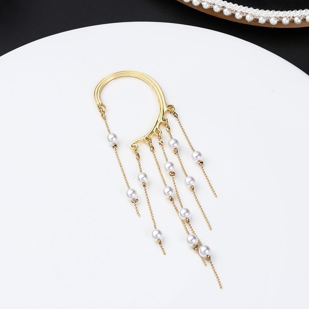 Bông Tai Thả Trang Sức Sang Trọng|Khuyên Tai Tua Rua Không Xỏ Lỗ Thời Trang