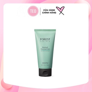 Sữa rửa mặt kiêm bọt cạo râu cho nam innisfree forest for men shaving & cleansing foam hàn quốc 150ml.