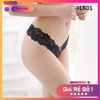 quần lót lọt khe nữ [ Free ship ] quần chíp nữ phối nơ sexy LK01 ( InBox shop chọn màu )