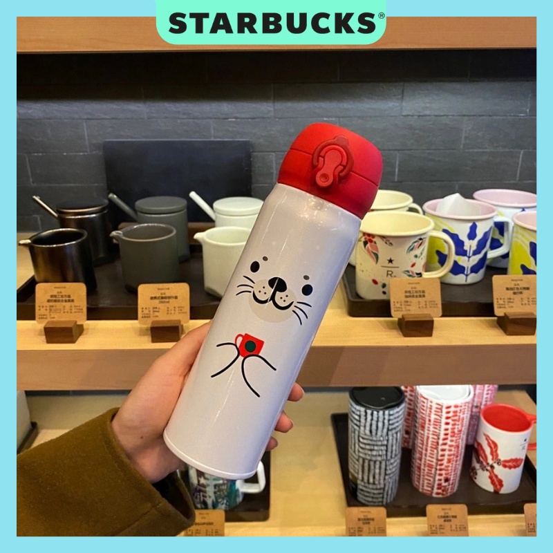 Bình giữ nhiệt Starbucks Berista nắp đỏ Dung tích 500ml