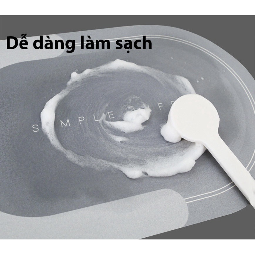 Thảm Hút Nước Siêu Thấm - Thảm Lau Chân Siêu Mềm Siêu Dày, Siêu Thấm Nước Chất Liệu Chống Trượt